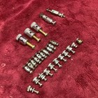 Vintage 26 Pcs  Thumbscrew Nickel Binding Posts Hardware Screwdowns For Radios