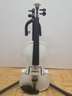 Cecilio Cvnae 4 4 Full Size Acoustic Electric Violin Outfit White Case Bow Rosin