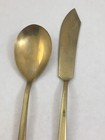Vintage Dirigold Dirilyte Goldware Empress Flatware Sugar Spoon   Butter Knife