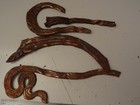 Antique Mongolian Buddhist Various Hand Embossed Copper Ornaments