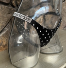Victoria s Secret Very Sexy Shine Strap Satin Brazilian Panty Sz M Polka Dot Nwt