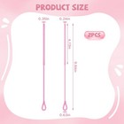 Pink Silicone Straw Cleaner Brushes 2 Pack  0 24    0 35  Sizes