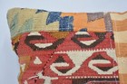 Pillow For Couch  Vintage Kilim Throw Pillow  14 x14  Beige Cushion Case