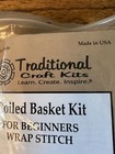 Traditional Craft Kit Coiled Basket Kit For Beginners Wrap Stitch Unused Kit
