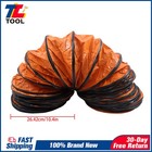12 x32  Pvc Flexible Duct Hose W  Adjustable Rope For Utility Blower Exhaust Fan