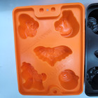 Set Of 9 Jell-o Halloween Jigglers Molds Bat  Cat  Ghost  Pumpkin   Witch