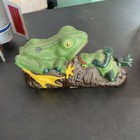 Vintage Cast Iron 2 Frogs Mechanical Coin Bank Very Rare Vintage     