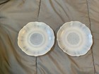 Pair Of Vintage Macbeth Evans Monax American Sweetheart Depression Ware Saucer
