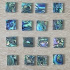10x Aabalone Inlay 5 8 x5 8 x 1 16   15x15x1 5mm 