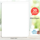 30 Sheets White Cardstock 8 5x11  85lb 230gsm Heavy Paper For Crafts   Printing