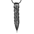 Personalized Bullet Urn Necklace Keepsake Memorial Ashes Skull Urn Necklace 2023