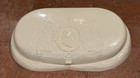 Braun-crystal Art Deco Ivory Cameo Floral Celluloid Vanity Box Large Antique