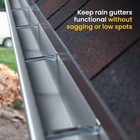 Quick-screw 6  Gutter Hangers - Heavy Duty Hidden Gutter Brackets With Pre-as   