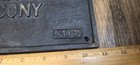 Antique Cast Iron Colored Sign 1931 Balcony Grand Theater Georgia