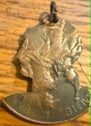Watch Fob pendant  Woman  Carved French Coin  Early 20th C   Exonumia  lot  352 