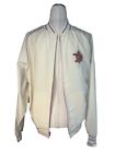 Anheuser-busch A   Eagle Collection Jacket Men Sz L Vintage Ivory Cream Made Usa