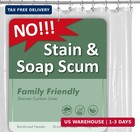 Premium Clear Shower Curtain Liner Standard Size Waterproof Bathroom