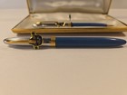 Vintage  new  Sheaffer s Snorkel Fountain Pen pencil Set Box 14k Nib White Dot