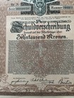 Lot Of 47 Austria 1921 City Of  Vienna 10 000 Kronen Bond Loan Stock Certificate