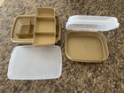 Vintage Tupperware 50th Anniversary Storage Containers Lot Of 2  2486    767-2 