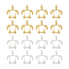 40pcs Turtle Tortoise Open Back Bezel Pendants Blank Hollow Animal Frame Charms