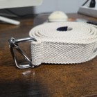 Mefree Organic Cotton Workouts Unisex Yoga Straps Belt  Metal Sliding Bar  9 