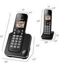 Panasonic Cordless Phone With Answering Machinekx-tgd832m  metallic Black 