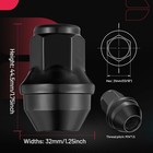 Wheel Lug Nuts 24pcs 14mmx1 5 Black 24pcs-f150 Lobo Expedition   Navigator