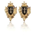 Cross Medal Formal Party Wear Brooch For Men s Suit   Shirt 925 Sterling Silver