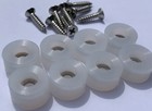 1 2  Dia Silicone Rubber Bumpers Black White Clear Brown Stainless High Quality