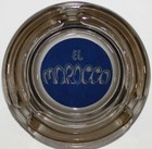 Vintage Glass Ashtray El Morocco Casino Hotel Smoked Glass Las Vegas Nevada