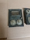 4 Antique Vintage Copper Brass Us Post Office Box Door Double Dial