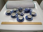Vintage 26-piece Blue Willow Child s China Tea Set  made In  Japan  