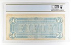 1864  50 Confederate States America Large Note T-66 Pf-3 Cr-497 Au 55 Pcgs  4211