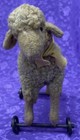 Antique Steiff Sheep On Metal Wheels  Vintage Lamb