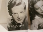Chandler Brady Basehart Clayton Arcade Card Vintage Radio Tv Stars Lot 4 