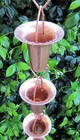 Stanwood Rain Chain  Copper Rain Chain Cup bell funnel - 8 Feet