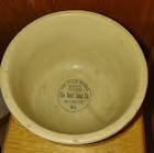 Vntg Red Wing Gray Line Sponge Band Mixing Bowl- 8 1 4 w  4 3 4 h  Mishicot Wisc
