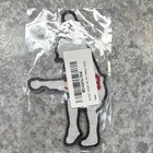 Ac dc Guitarist Silhouette Patch Black Red Embroidered