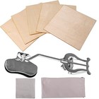 6 Pcs Metal Trumpet Clamp-on Lyre Sheet Music Clip With 1 5mm Cork Sheet