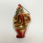 Vintage Santa Claus Christmas Ornament St  Nick Plastic Mid-century