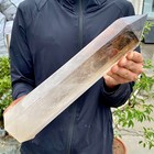 5 26lb Natural Clear White Crystal Obelisk Crystal Energy Column Reiki Healing