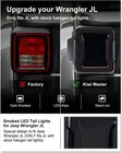 Smoked Led Tail Lights For 2018-2026 Jeep Wrangler Jl 4xe Accessories Brake Ligh