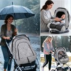 Baby Car Seat Cover Winter  Waterproof Baby Carseat Cover For Girl Boy With Mesh