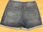 Size 10  Democracy Ab Solution Women s Denim Shorts Blue Cuffed Hem 5 