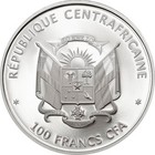 Central African Republic 100 Francs Cfa Wwf Blue Whale 2015