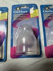 Lot Of 3 Packs Vtg Gerber Nipple Sealing Covers 1998 - 2 Pack