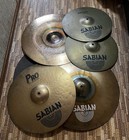 Sabian Cymbal Lot Aax Metal Pro Rock Wild 900 Pearl Ride Set 6 Pcs Japan Tested