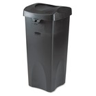 Rubbermaid Commercial 268988bk Untouchable 16  Square Swing Top Lid - Black New