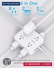 Surge Protector Power Strip - 8 Outlets 4 Usb  2 Usb C  Charging Ports  Multi Pl